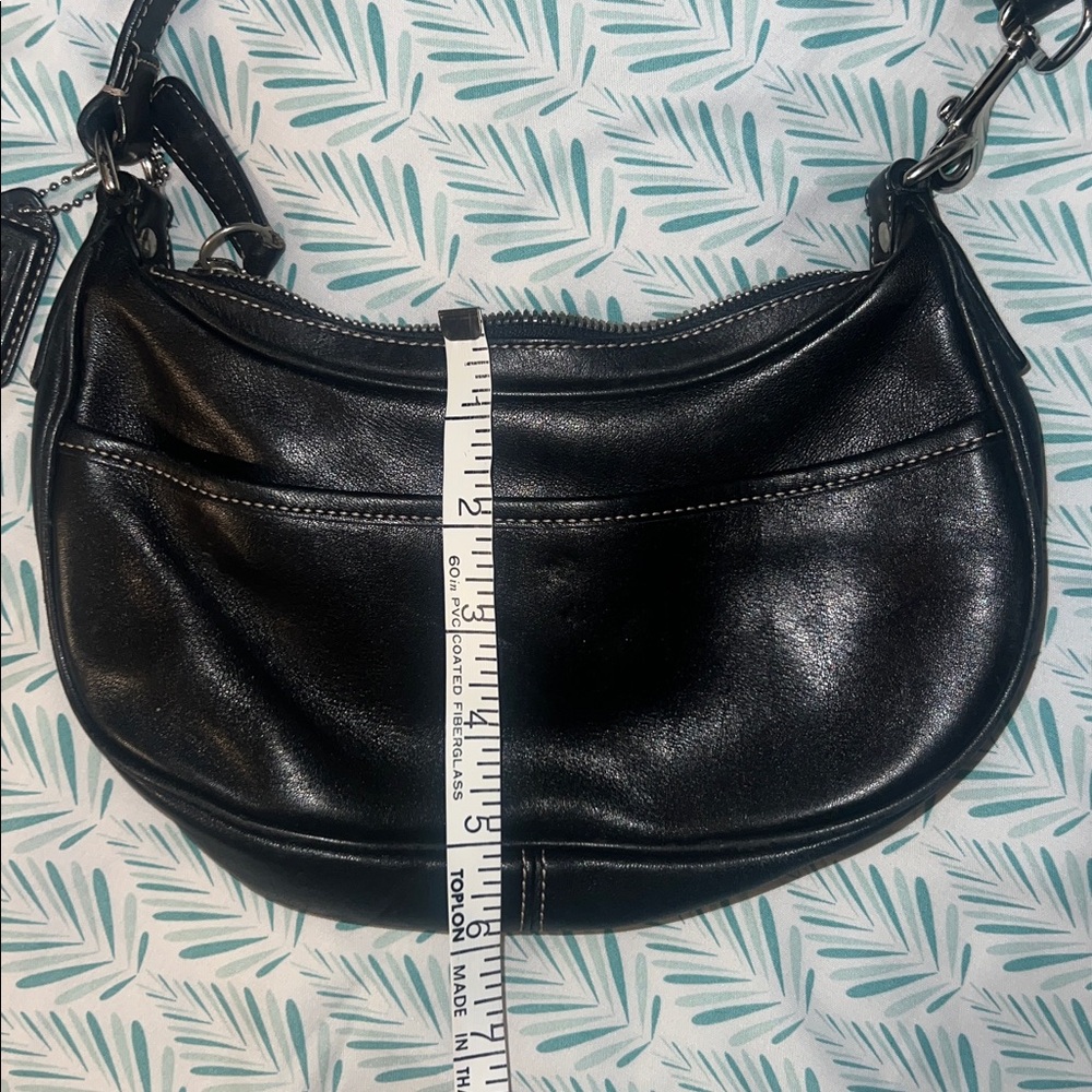 RARE Coach 7593 Black Hobo Shoulder Bag mini - Picture 9 of 9